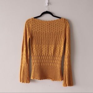 Crochet Bateau Neck Sweater by Yoana Baraschi